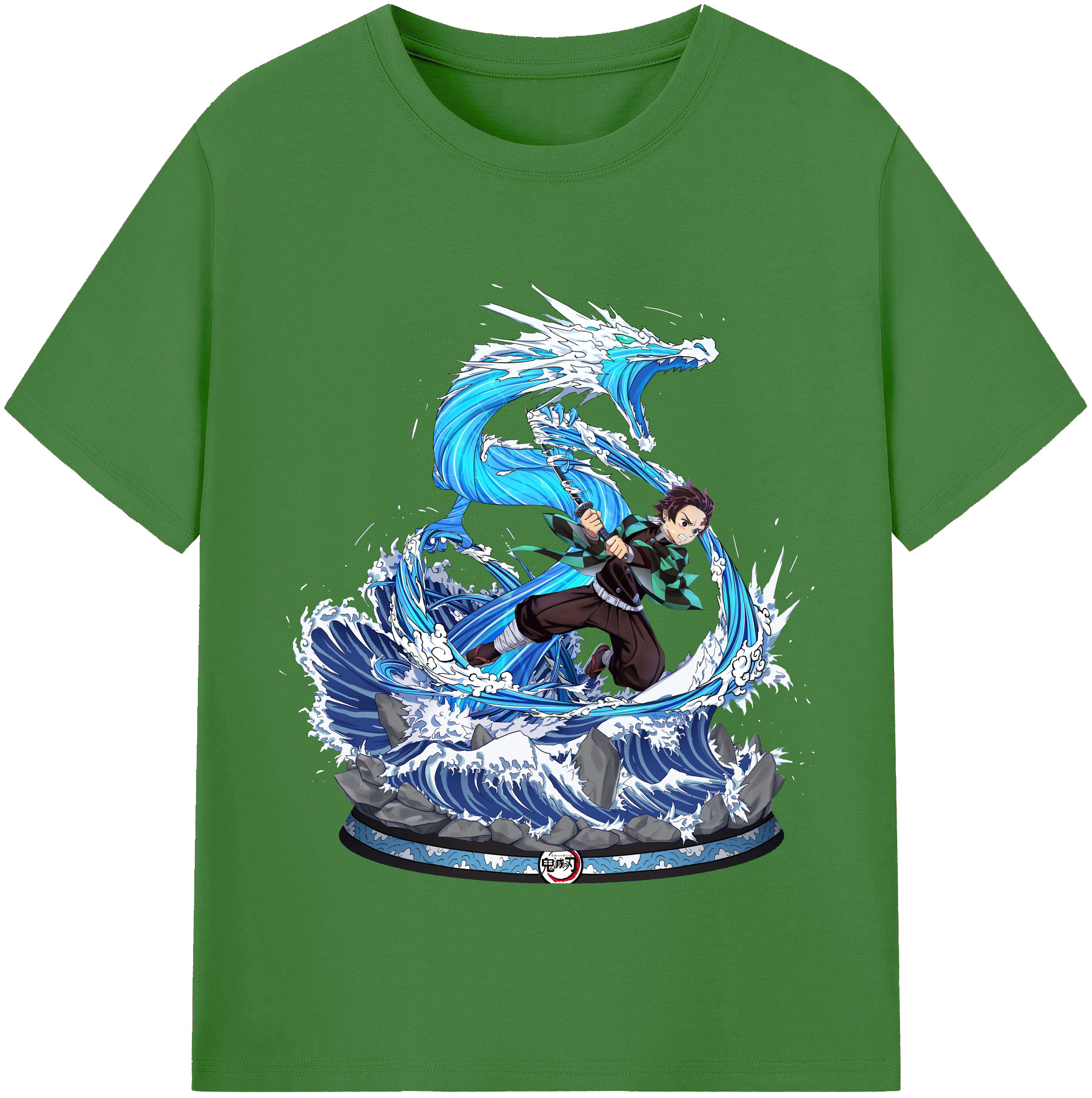 （画像用） 鬼滅の刃 竈門 炭治郎／かまど たんじろう Kamado Tanjirou レディースカジュアルプリントTシャツ（綿100％）